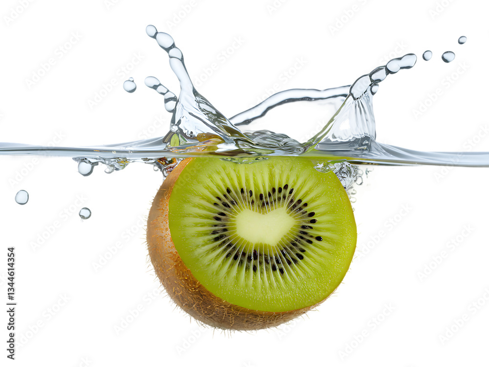 fruit water splash isolated