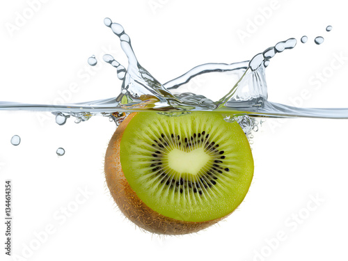 Obraz na płótnie fruit water splash isolated w salonie