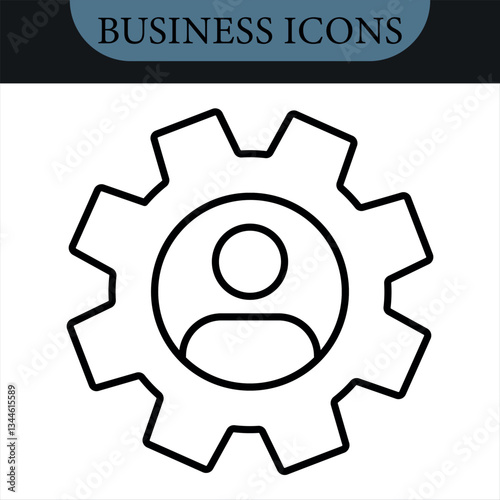 Employee Stock Ownership Plan Line Editable Icons set. Vector icons set. Vector illustration in modern thin line style of business related icons: company, shares, benefits and pension savings.Isolated