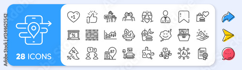 Bid offer, Furniture and Diesel station line icons. Interest rate, AI generate, Inflation icons. Pack of Dishwasher, Sleep, Search puzzle icon. Gps, Teamwork question, Binary code pictogram. Vector