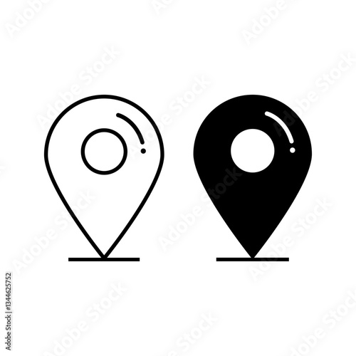 Location icon design. This symbol is for web design , apps, software and print. - Vector illustration SVG