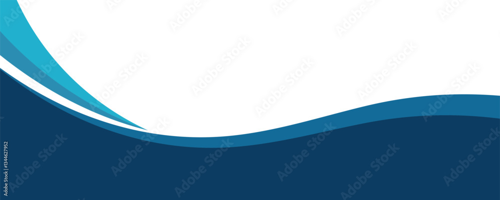 Obraz premium blue wave background