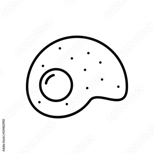 Fried egg Vector icon