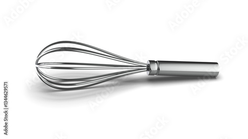 3d render of a whisk isolated on transparent background. 