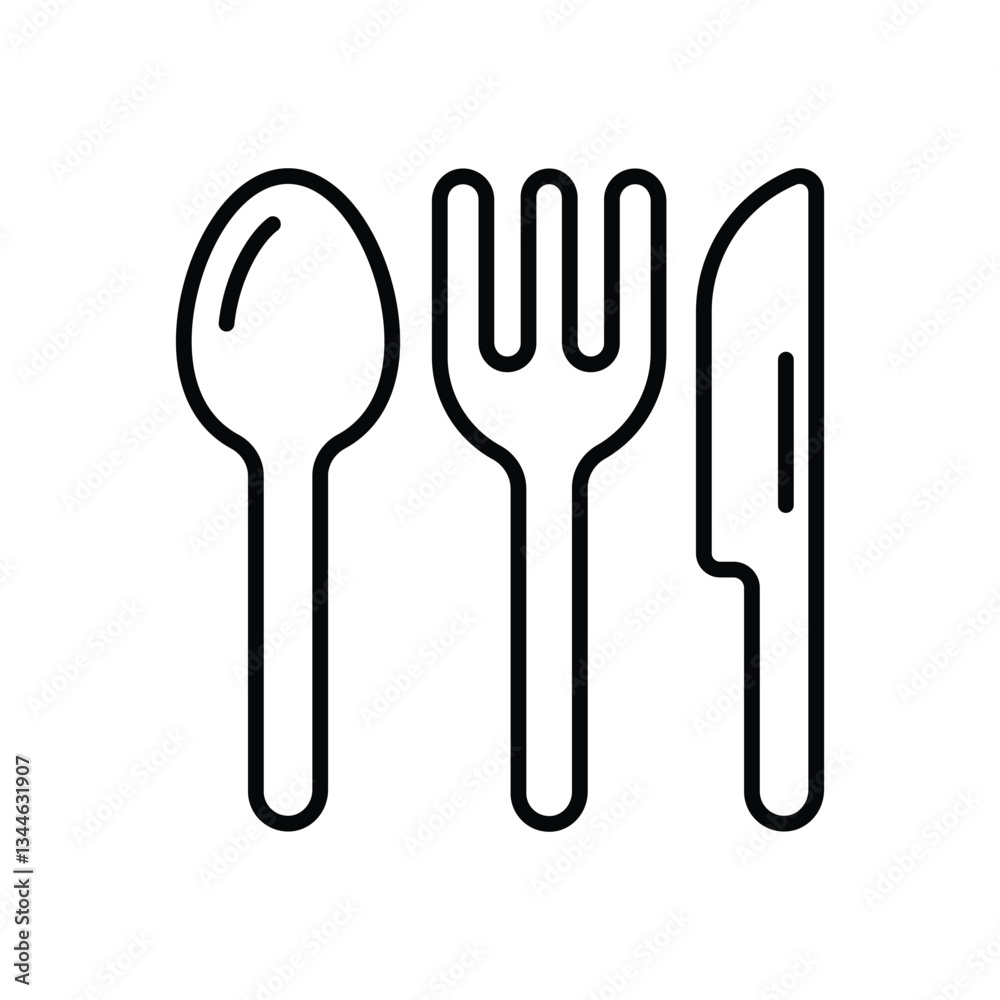 Cutlery Vector icon Cutlery Vector icon