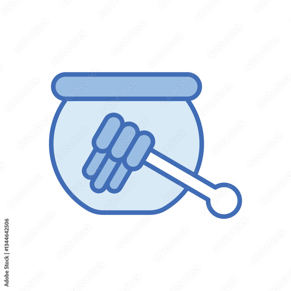 Honey jar Vector icon Honey jar Vector icon