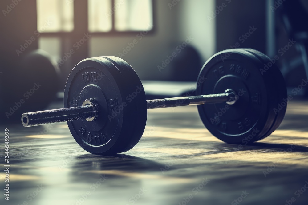 Fototapeta premium Graphic layouts showcasing barbell fitness advertising concepts and designs