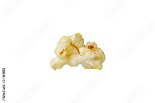 Obraz na płótnie macro popcorn on isolated and white background close up w salonie