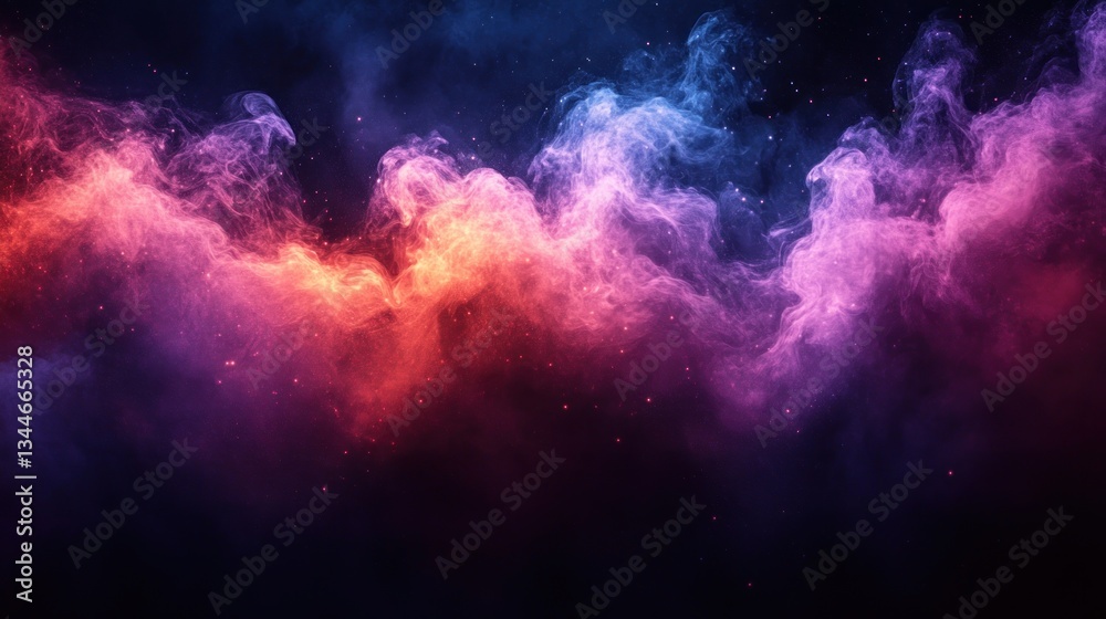 Obraz premium Abstract colorful smoke and fog background.