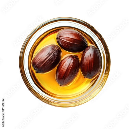 palm oil in a glass bowl