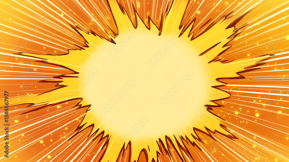 Fototapeta premium Cartoon Explosion Effect