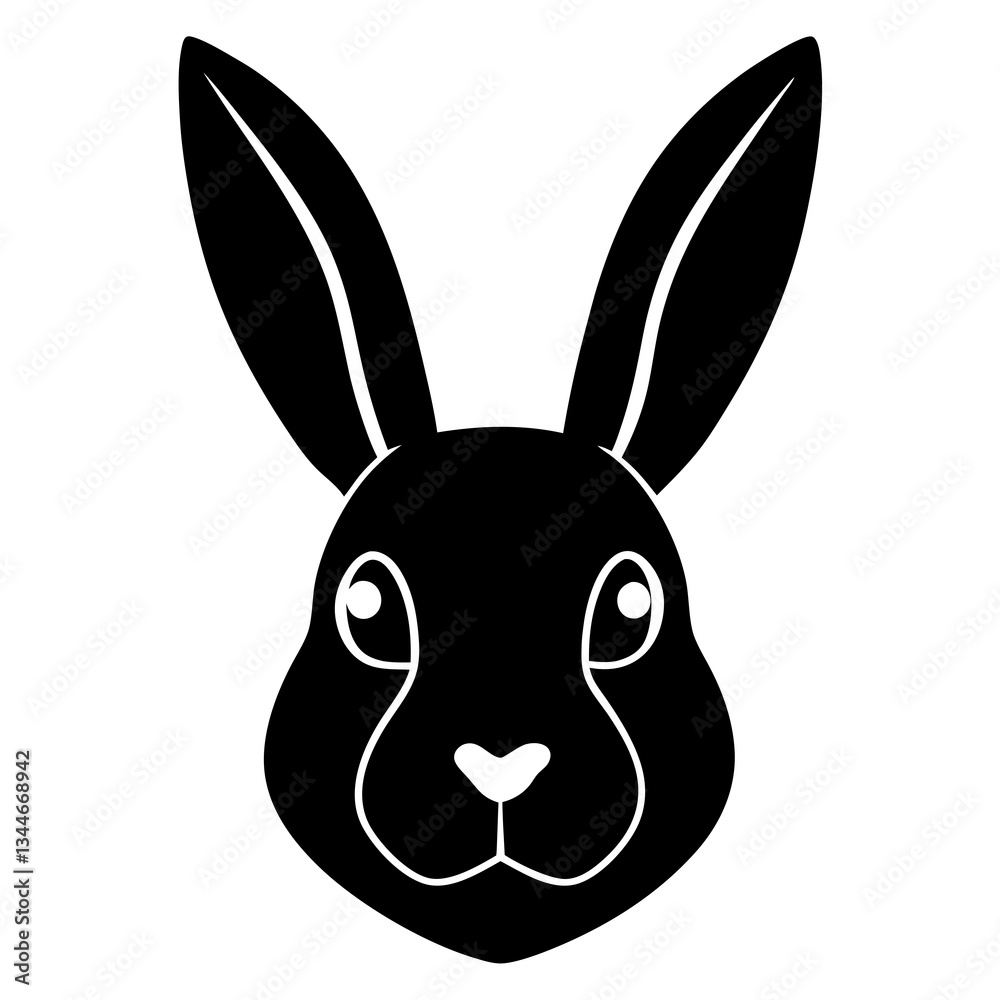 Obraz premium vector illustration of a rabbit