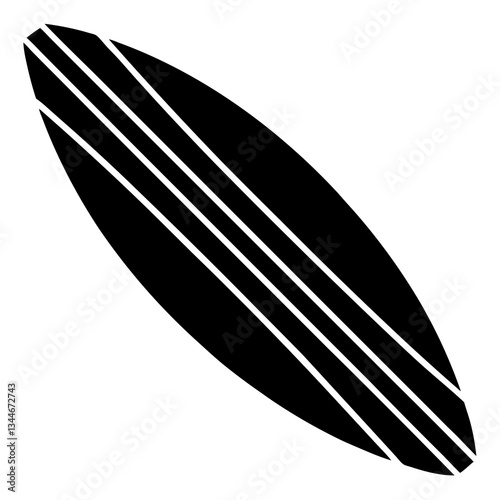 surf board on white background