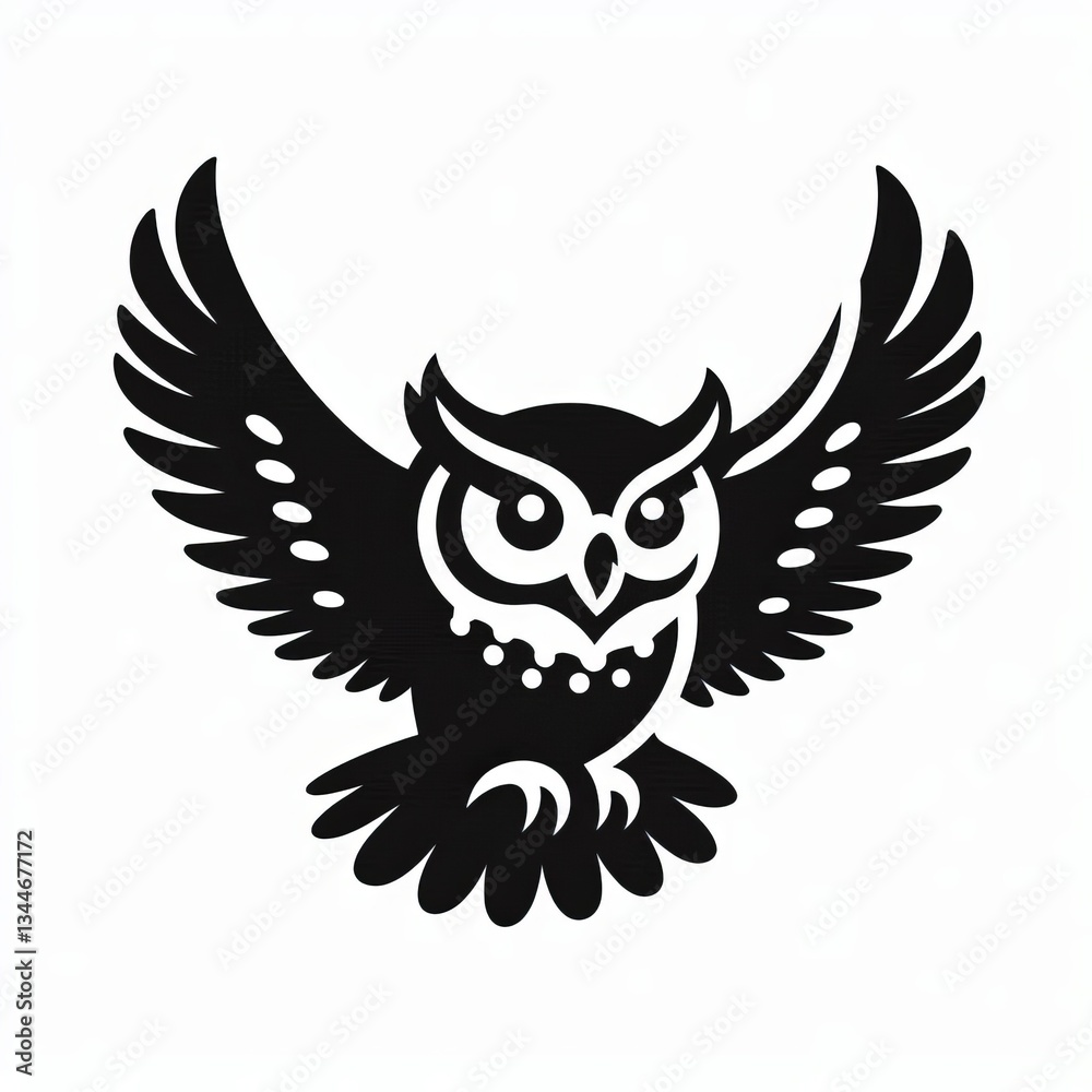 Obraz premium silhouette illustration of wildlife animal