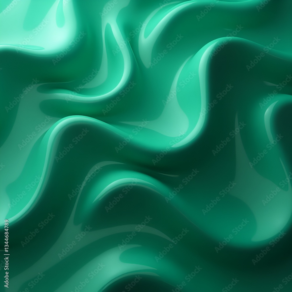 Obraz premium abstract background with wavy green color