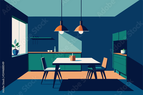 dining room with a table