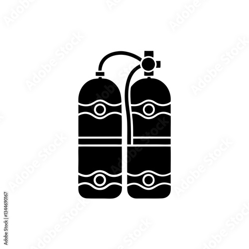 creative details Scuba Tank Icon vector illustration