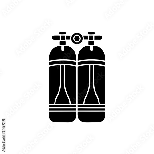 creative details Scuba Tank Icon vector illustration