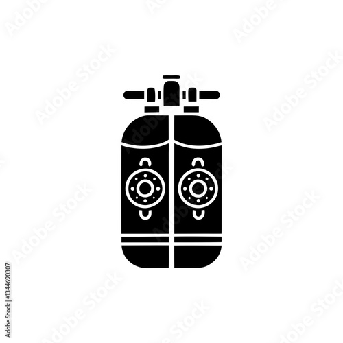 creative details Scuba Tank Icon vector illustration