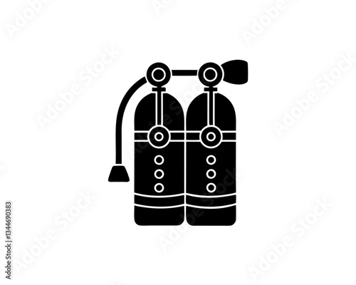 creative details Scuba Tank Icon vector illustration