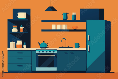 vector illustration of kitchen