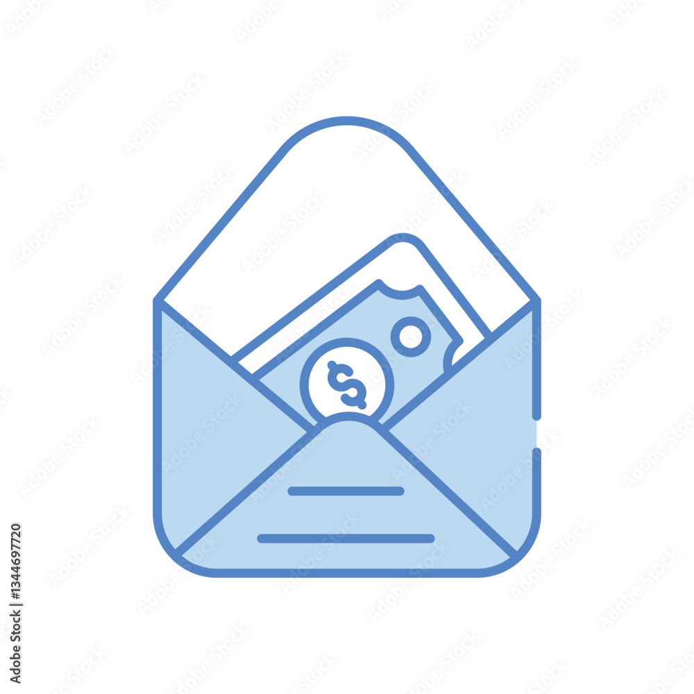 Salary vector icon stock illustration Salary vector icon stock illustration