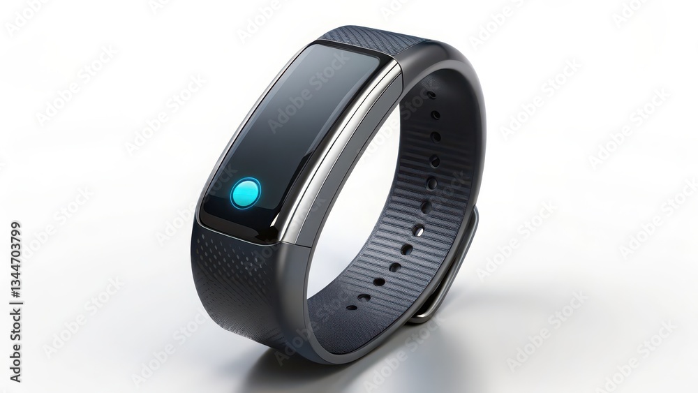 Obraz premium Fitness Tracker on White Background