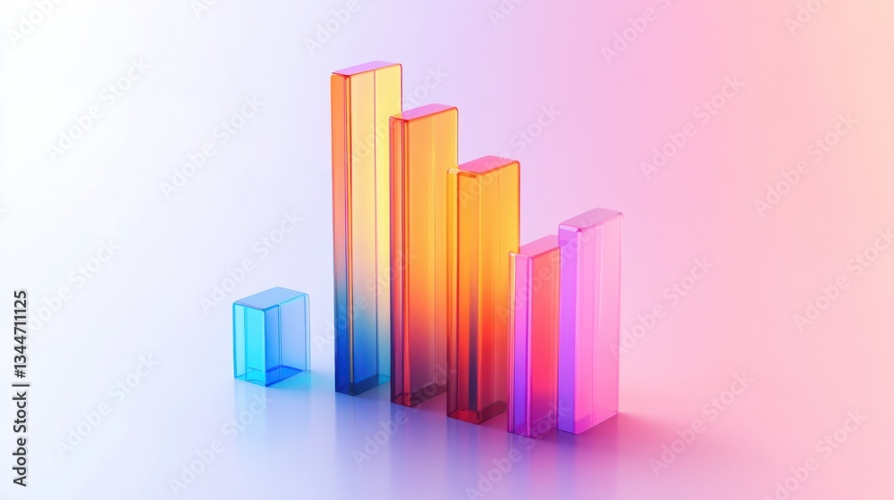 Gradient Bar Graphs in Vibrant Colors Modern Abstract Design for Business and Data Visualizat Gradient Bar Graphs in Vibrant Colors Modern Abstract Design for Business and Data Visualizat