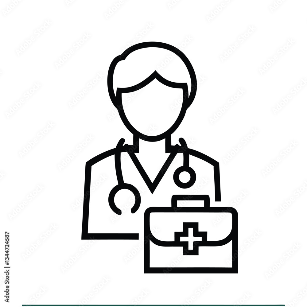 vector illustration of a doctor vector illustration of a doctor