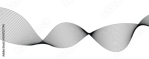 abstract black wave background
