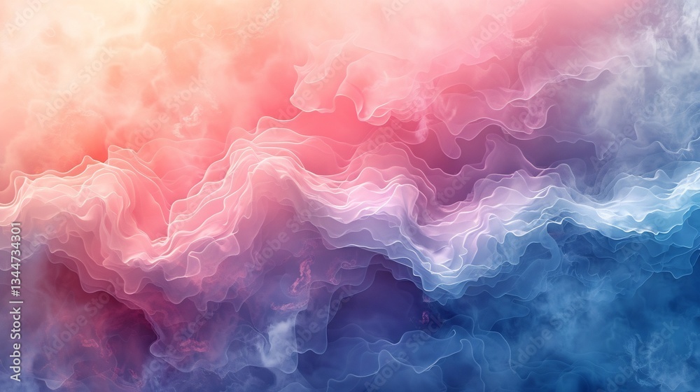 Fototapeta premium Abstract watercolor textures blending seamlessly dreamy artistic with ample branding space