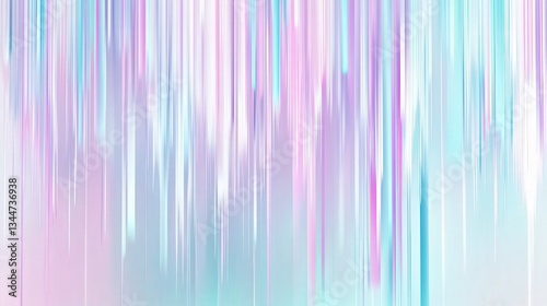 Soft Glitchy Digital Art in Pink, Lavender, and Mint Green with Dreamy Aesthetic Elements