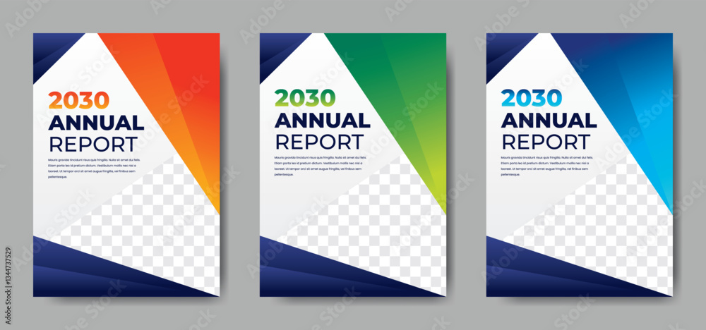 Fototapeta premium Modern Annual Report Cover Design