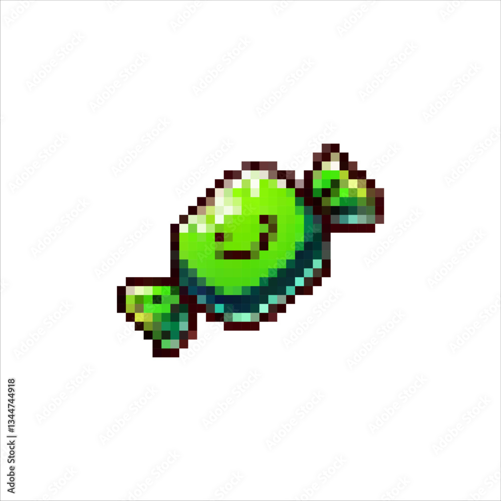 Pixel vector icon of candy. Chocolate candy in a colored wrapper. Confectionery candy vector. Sweet dessert. Bright wrapper of sweets. Vector illustration. Pixel vector icon of candy. Chocolate candy in a colored wrapper. Confectionery candy vector. Sweet dessert. Bright wrapper of sweets. Vector illustration.