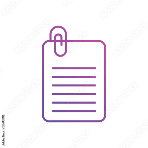 Attachment Vector icon