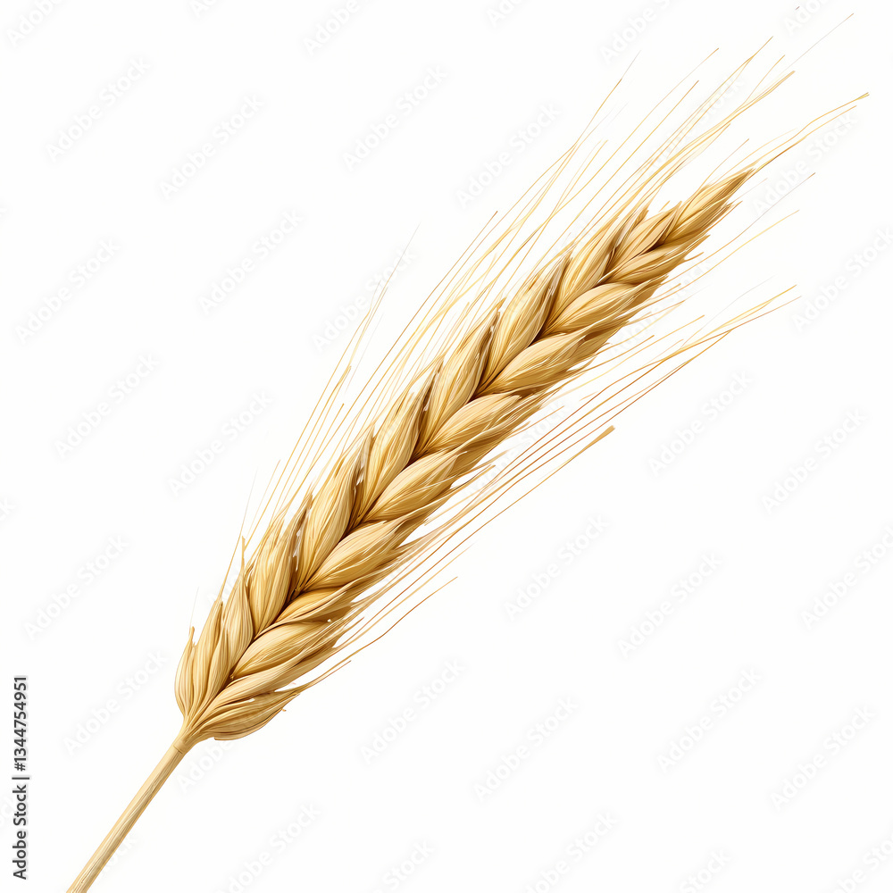 Golden Wheat Ear Grains Falling Golden Wheat Ear Grains Falling