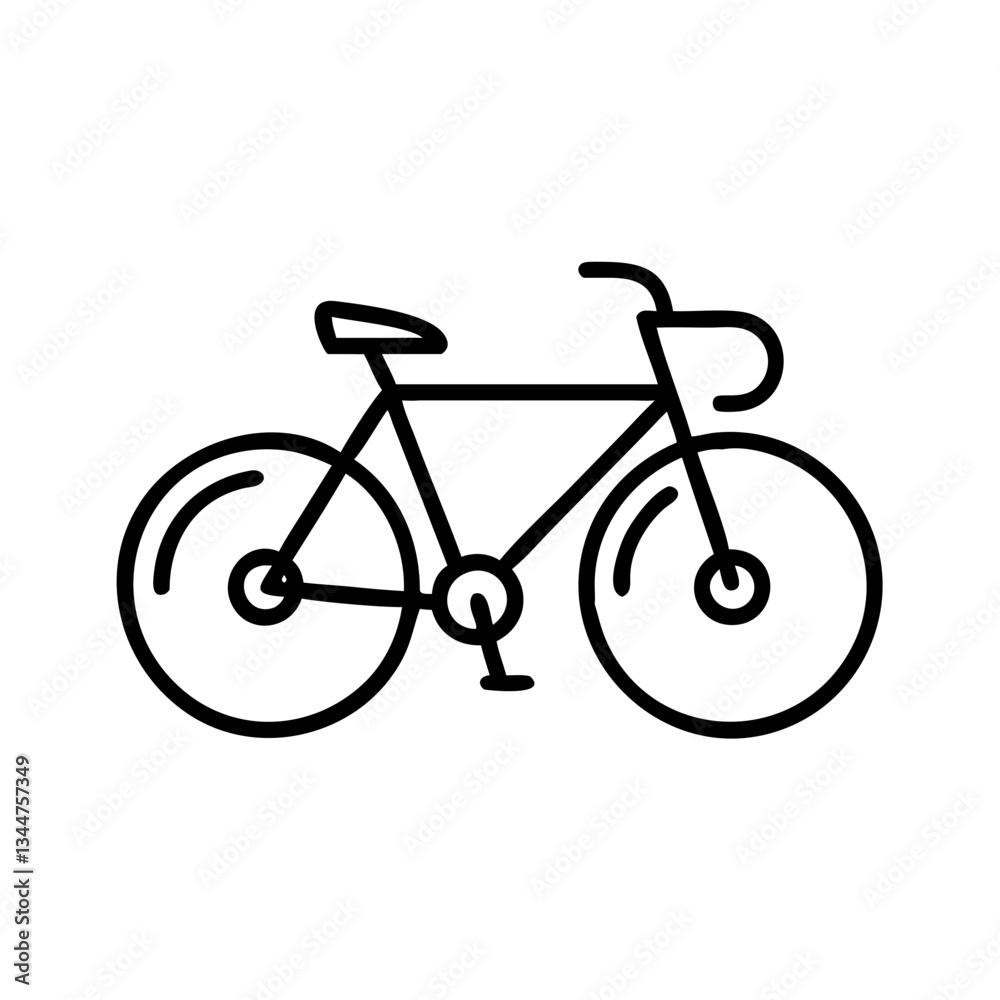 Bicycle icon in minimalistic style Bicycle icon in minimalistic style