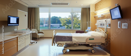 Wallpaper Mural Advanced healthcare room with integrated digital tools and seamless surfaces-1 Torontodigital.ca