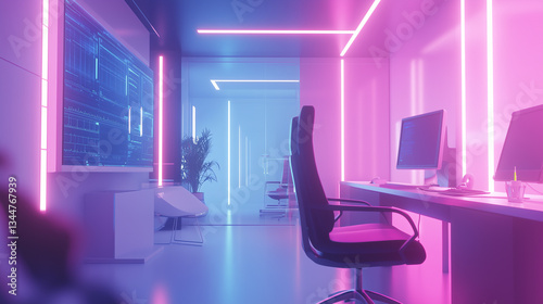Wallpaper Mural Brightly lit examination room with seamless, futuristic medical technology-4 Torontodigital.ca