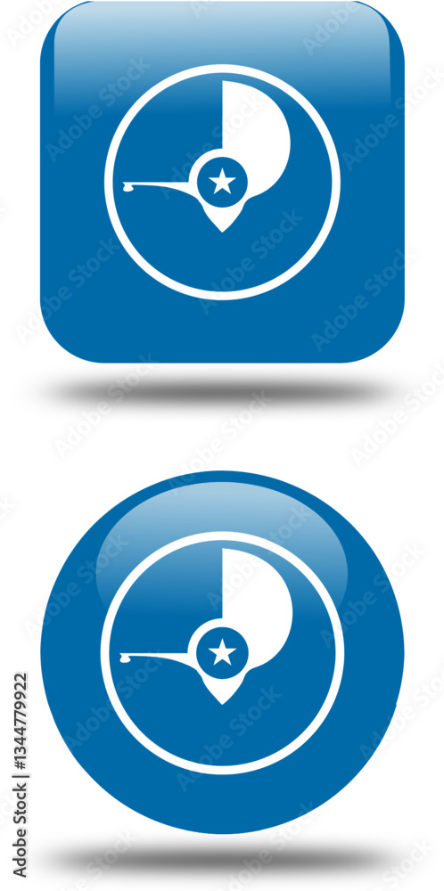 circular and square 3d look Flag of yap circular and square 3d look Flag of yap