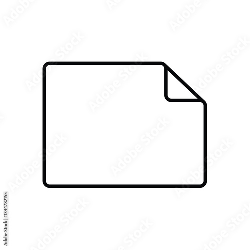 Blank Paper Vector icon