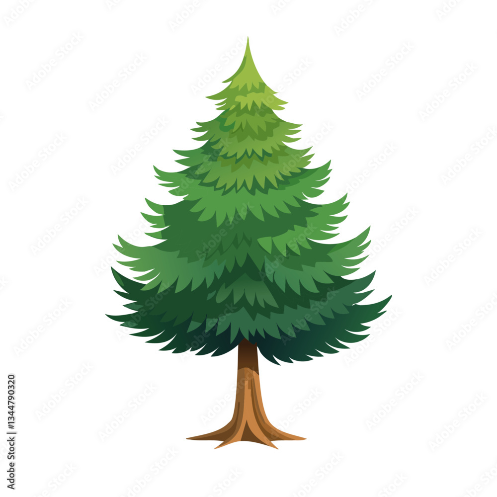 pine tree vector design isolated