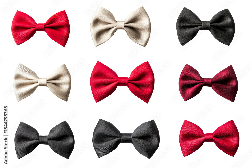 Chic bow tie collection on clear bg Chic bow tie collection on clear bg