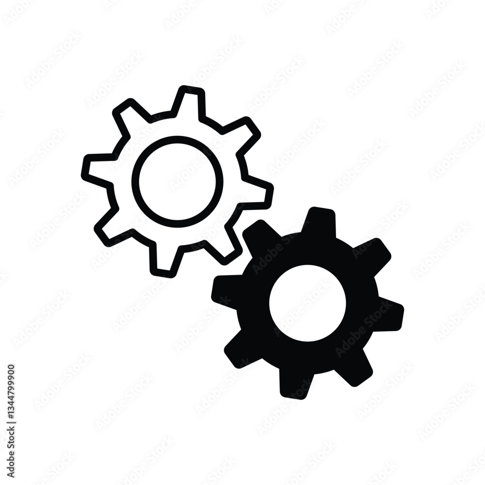 Mechanism Vector icon Mechanism Vector icon