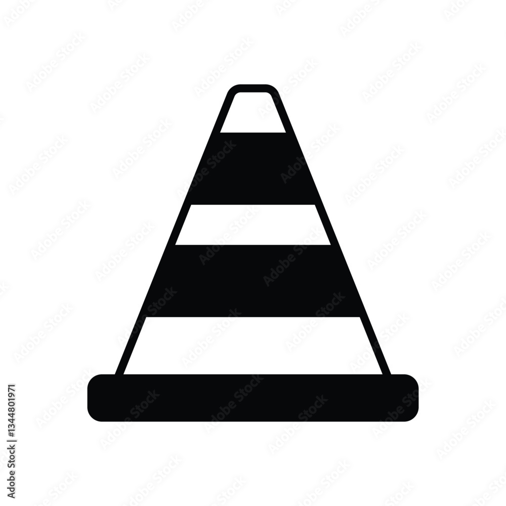 Traffic cone Vector icon Traffic cone Vector icon