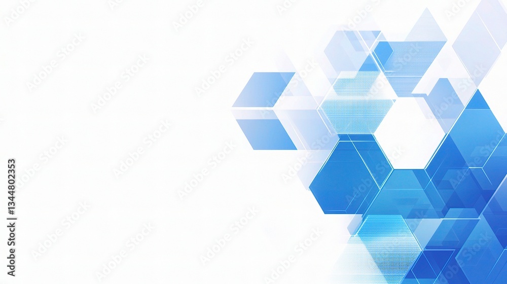 Abstract Geometric Blue Background with Tech Elements and Shapes Abstract Geometric Blue Background with Tech Elements and Shapes