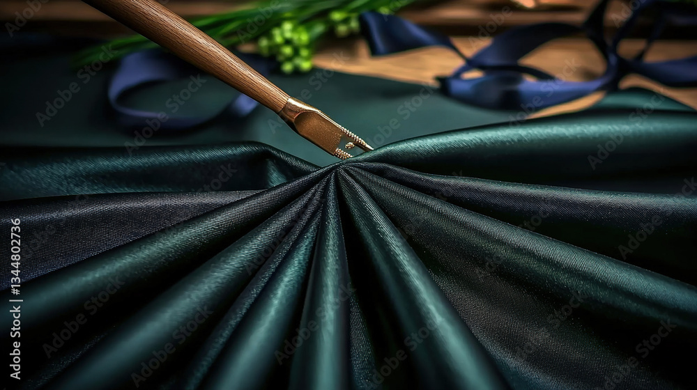 Draped fabric, close-up