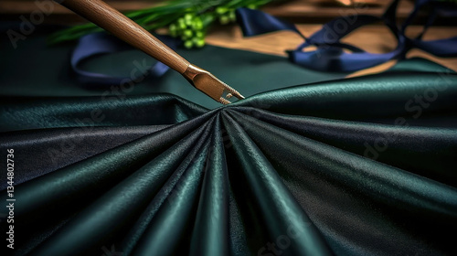 Obraz na płótnie Draped fabric, close-up w salonie
