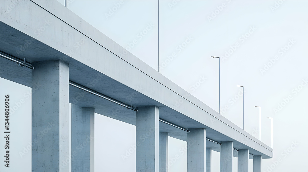Fototapeta premium Modern Concrete Bridge Structure