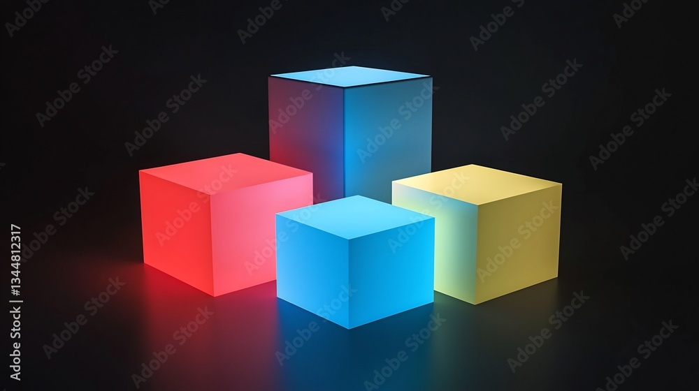 Glowing abstract podium with different brands competing for the top spot symbolizing strategic brand placement Glowing abstract podium with different brands competing for the top spot symbolizing strategic brand placement